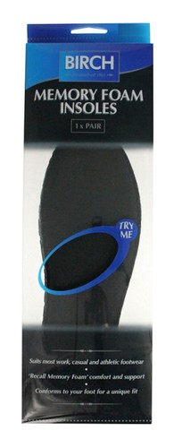 Birch memory foam insoles - memory,